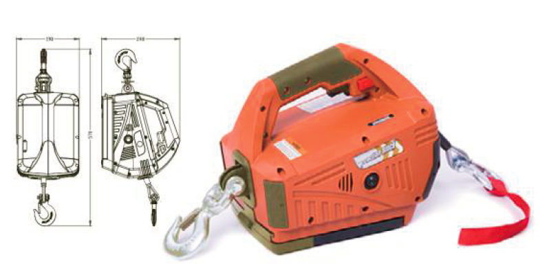Treuil électrique alimenté par batterie SLQ-B